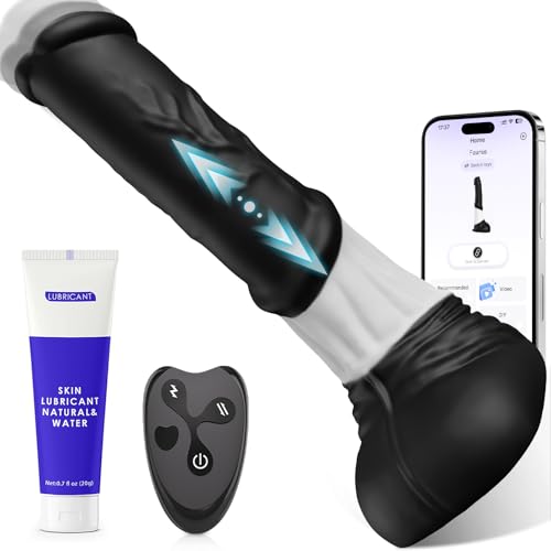 Fantasy Pferd Anal Dildo 5 cm Durchmesser Analvibratoren für Mann Frau, Vibrator Sex Spielzeug für die Frau Männer, 30CM Knoten Analplug Dilatatoren XXL Analvibratoren mit 7 kraftvolle Stoßfunktion