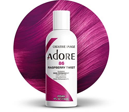 Adore 86 Himbeer Twist Glänzende Semi Permanente Haarfarbe, 118 ml