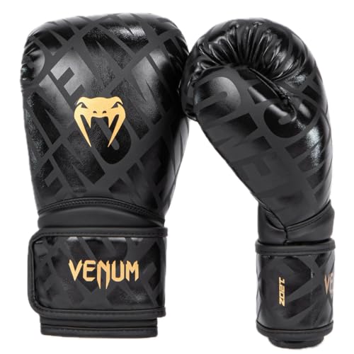 Venum, Contender 1.5 XT Boxhandschuhe, Unisex Erwachsene, 10 Oz, Schwarz/Gold
