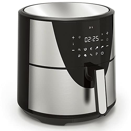 XXL Heißluftfritteuse 8L Fritteuse 1700W Heißluft Friteuse Grill Fritöse 57031 AWZ