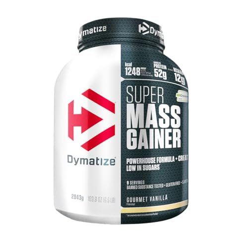 Dymatize Super Mass Gainer Gourmet Vanilla 2943g - Weight-Gainer Pulver + Kohlenhydrate, BCAAs und Casein