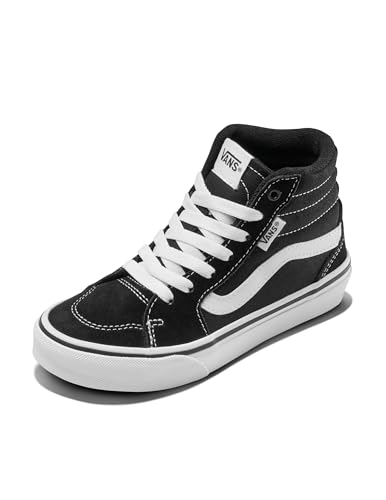Vans Unisex Kinder Filmore Hi Sneaker Filmore Hi Trainers, (Suede/Canvas) black/white, 38.5 EU