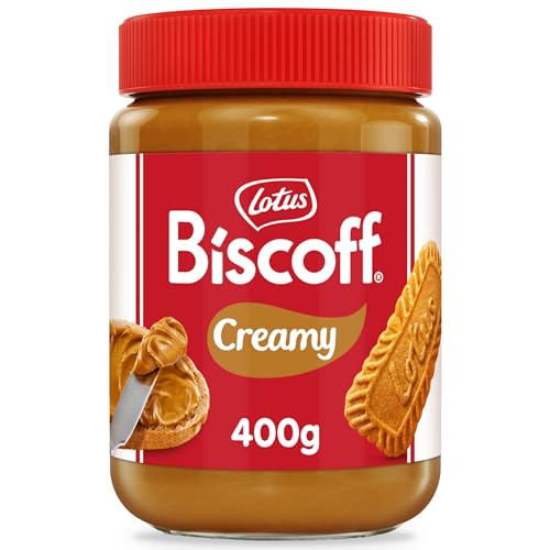 Lotus Biscoff | Süßer Brotaufstrich | Cremig | Karamellisierter Keksgeschmack | Vegan | Nussfrei | Kein Zusatz von Aromen oder Farbstoffen | PET Glas | 400g
