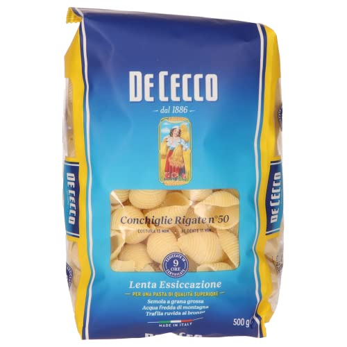 De Cecco Conchigli Rigate, 500 g (1er Pack)