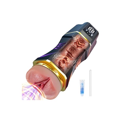 Sex Spielzeug Taschenmuschi Masturbieren für die Männer Elektrisch Solo - Sexspielzeug Masturbator Penispumpe Toyset für Man Handfrei, Sex Muschi Pussy Toys Masturbatoren mit 5 Saugen & 9 Vibrieren