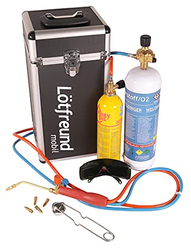 Autogenschweissgerät Hartlötgerät WELDINGER Lötfreund mobil Komplettset im Aluminiumkoffer
