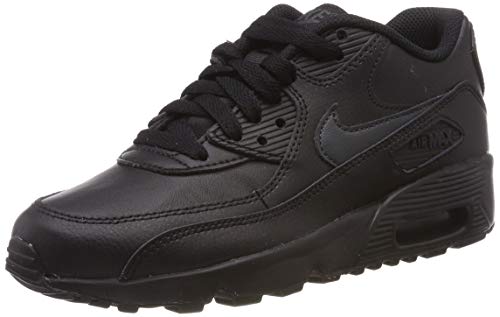 Nike AIR MAX 90 LTR (GS) Fitnessschuhe, Mehrfarbig (Black/Anthracite/Black 022), 38 EU