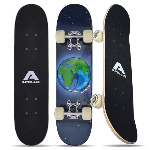 Apollo Skateboard - Around The World - Kinderskateboard 61cm, ABEC 3