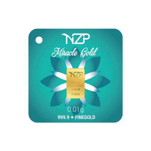 Miracle Gold Nzp Goldbarren 0,01 Gramm, Goldbarren 0,01g, Feingehalt 999,9