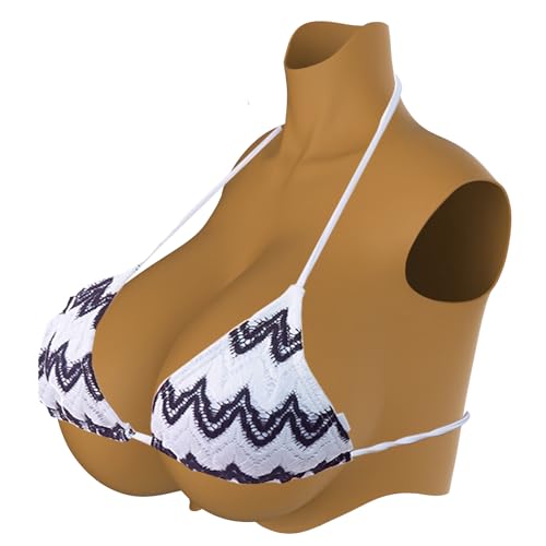 Zilasegy Plus Größe Brüste Formen, Silikon Brustplatte D Cup Fake Brüste für Crossdresser Transgender Drag Queen Cosplay