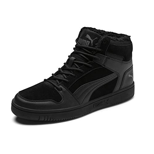 PUMA Unisex Rebound Layup Sd Fur Sneaker, Black Castlerock