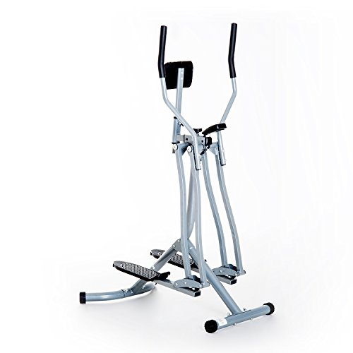 HOMCOM Crosstrainer Heimtrainer mit LCD-Anzige, 800 mm Schrittlänge, Air Walk Crosstrainer Glider Ellipsentrainer, Cardio-Trainer bis 110 kg Belastbar, für Zuhause, Stahl, 97 x 60,3 x 151,2 cm