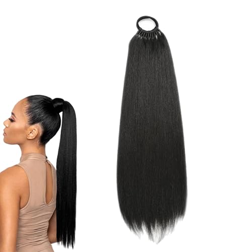 1 Stück Zopf Extension Haarteil, Ponytail Extension Haarteil, 60 cm langer Zopf, Haarverlängerung mit Zopfteil, für Damen und Mädchen, täglicher Gebrauch und spezielle Anlässe