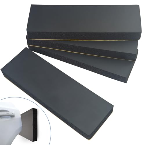Sudnsadaks Garagen Wandschutz 4 Stück, 30 x 10 x 3 cm Kantenschutz Wand, Kantenschutz Schaumstoff Extra Dicker Auto Schutz Garage Türkantenschutz für Autotüren, Garagen und Carport (Schwarz)