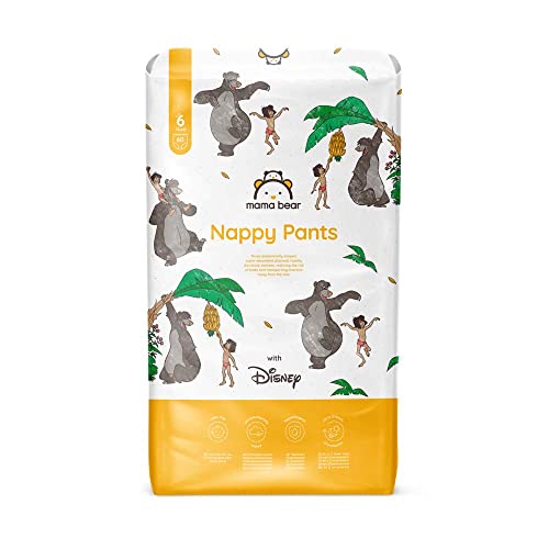 Amazon-Marke: Mama Bear Disney Windelhöschen - Größe 6 (15+ kg), Weiß, 60 Stück (1-er Pack)