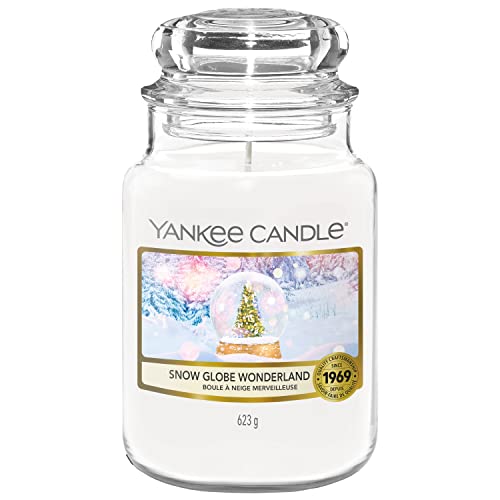 Yankee Candle Duftkerze | Große Snow Globe Wonderland Duftkerze im Glas | Snow Globe Wonderland Kollektion | Brenndauer: bis zu 150 Stunden | Perfekte Geschenke für Frauen