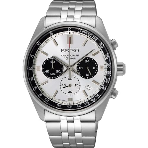 Seiko Herren Uhr Chronograph Quarz mit Edelstahlband SSB425P1