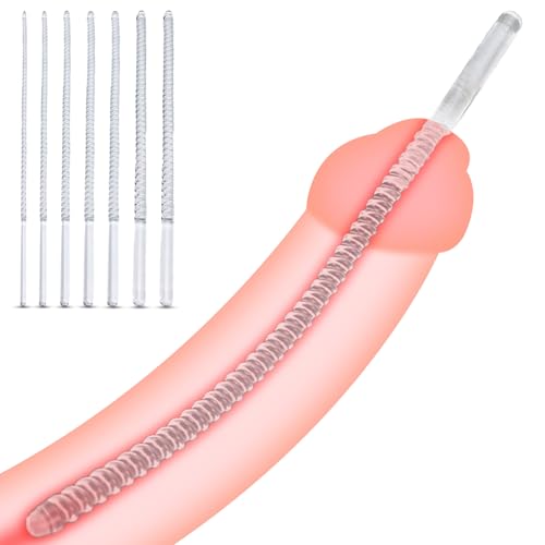 BDSMAGE Harnröhren Dilatatoren 7 Set, Dilator Harnröhre Penis Plugs Sexspielzeug Set, Harnröhrensonden Katheter Perlen Masturbator Prostata Stimulation, erotisches Sex Spielzeug für Männer
