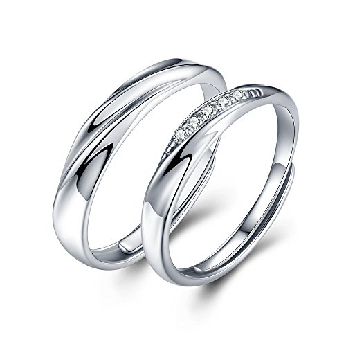 sassu fine Endless Love Paar Ring Vorschlag Ring Verlobungsring Ehering Geburtstagsgeschenk
