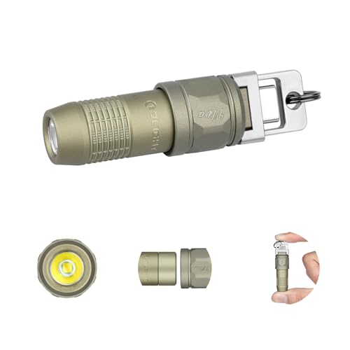OLIGHT iUltra Mini LED Mini-Taschenlampe mit USB-C für Schlüsselbund und EDC Flashlight,80 Lumen,20g,OAL™,IPX6 wasserdicht,bewältigt Notfälle,dunkle Umgebungen und extreme Wetterbedingungen(Olivgrün)