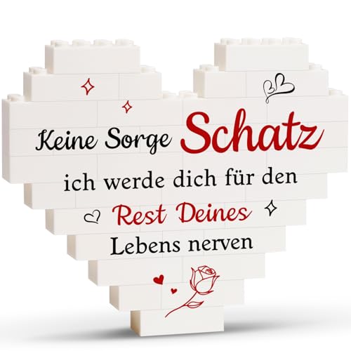 SECOGM Ich Liebe Dich Geschenke für Frauen, Valentinstag Geschenke für Sie, Jahrestag Geschenk für Sie, Jubiläumsgeschenk liebesgeschenk für Ehefrau Freundin, Herzförmige Deko