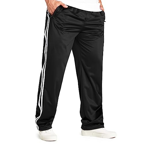 CityComfort Jogginghose Herren - Trainingshose Herren Lang Polyester M-3XL (Schwarz, 3XL)