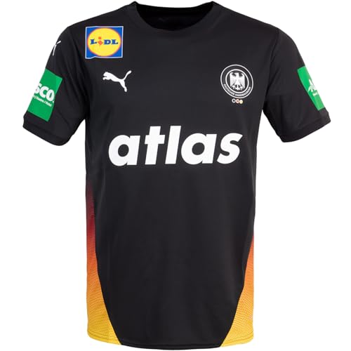 PUMA DHB Deutschland Handball Trikot Jersey (DE/NL/SE/PL, Alphanumerisch, XL, Regular, Regular, Away Black)