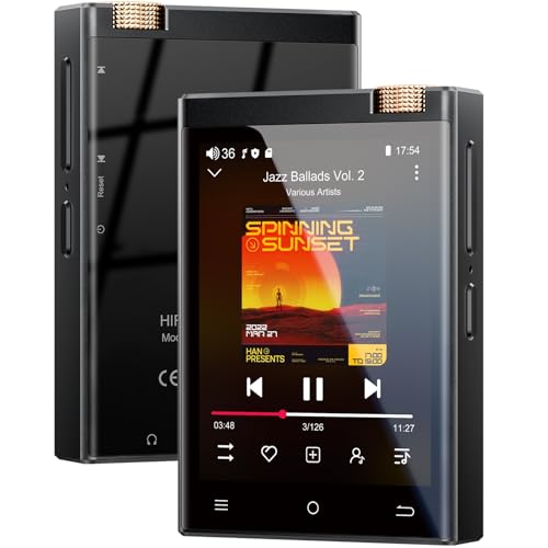 Oilsky HiFi MP3 Player, 80GB(16+64) MP3 mit Bluetooth und WiFi, 2,8'' verlustfreier DSD High-Fidelity Digital tragbarer Audio Musik Player (Android 9.0)