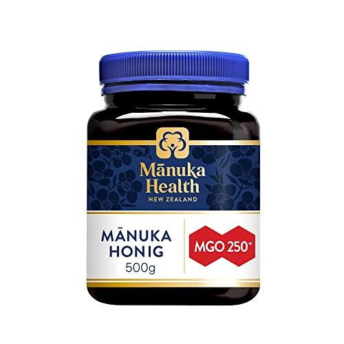 Manuka Health - Manuka Honig MGO 250+ (500 g) - 100% Pur aus Neuseeland mit zertifiziertem Methylglyoxal Gehalt