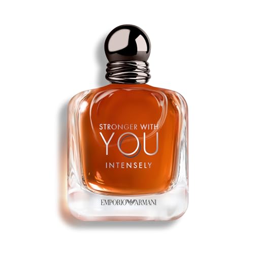 Emporio Armani Stronger With You Intensely Eau de Parfum, Armani Beauty für Herren, Fougère-Amber-Holziger Duft mit Noten von Rosa Pfeffer, Lavendel und Vanille, 100ml