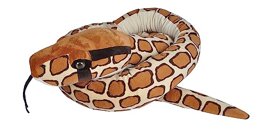 WILD REPUBLIC Plush Snake Jumbo Burmesische Python, Plüsch-Schlange, Riesen-Kuscheltier, 280 cm, Baby Shower Geschenk, Stofftier, Füllung aus recycelten Wasserflaschen, 113