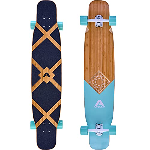 Apollo Dancer Longboard Bora, 46 x 9,5 Zoll, ABEC 9 Kugellager, stylische Longboards, perfekt zum Dancing für Profis und Anfänger, Komplettboard für Tricks und Moves Aller Art, Cruiser Longboard