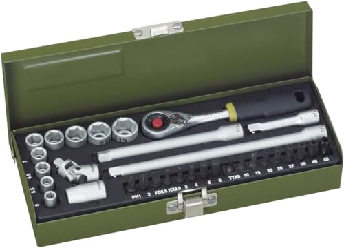 PROXXON Steckschlüsselsatz, Feinmechaniker-Satz mit 1/4