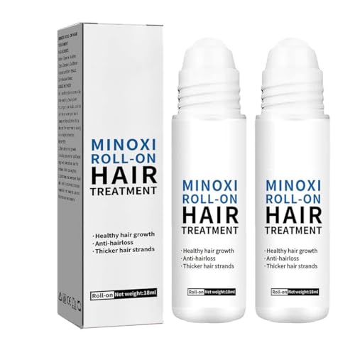 2PCS ScalpRevive Min_oxidil Growth Roller,Roll-on Haarkur Haarwachstumsserum,Min_oxidil Roll-on Haarkur zum Aufrollen,Natürliches Pflegendes Haar Scalp Öl für Frauen & Männer,Serum für Haarausfall