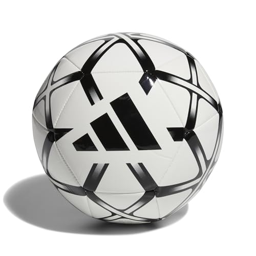 adidas Unisex Starlancer Club Ball, White/Black, 4