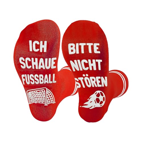 ZoeWei Lustige Fussball Socken für Männer, Fussball Fanartikel Geschenke für Männer Papa Fussball Geschenke Jungen Geburtstagsgeschenk für Männer Jungen Fußballliebhaber