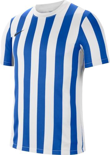 Nike Herren Striped Division IV Shirt, White/Royal Blue/Black, L