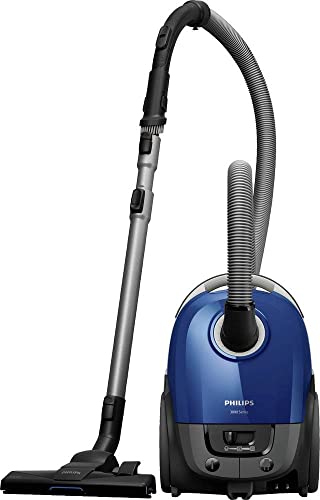 Philips Series 3000 Performer Compact Staubsauger mit Beutel – 900-W-Staubsauger mit Allergiefilter, 9 m Aktionsradius (XD3110/09)
