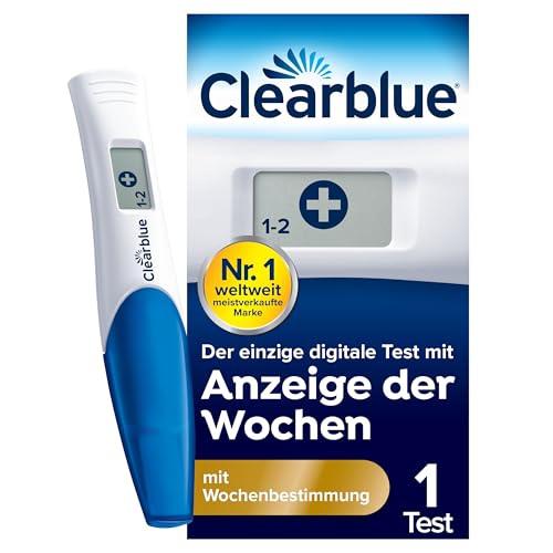 Clearblue Schwangerschaftstest Digital mit Wochenbestimmung, Test mit Anzeige der Wochen, 1 digitaler Test