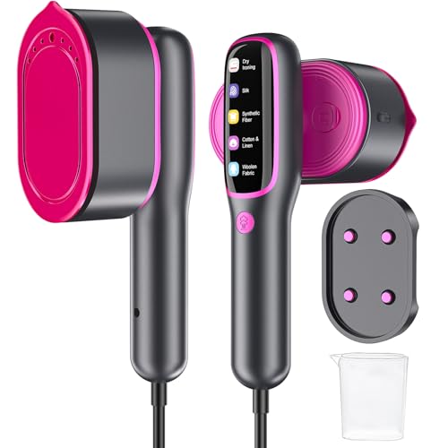 Reise Steamer Dampfglätter, 2-in-1 Bügeleisen Dampf für Alle Stoffe, 1200W 15s Schnelles Aufheizen, 110ml Wassertank Konstante Dampfleistung 20g/min, Tragbarer Dampfbügeleisen für Reisen Zuhause Büro