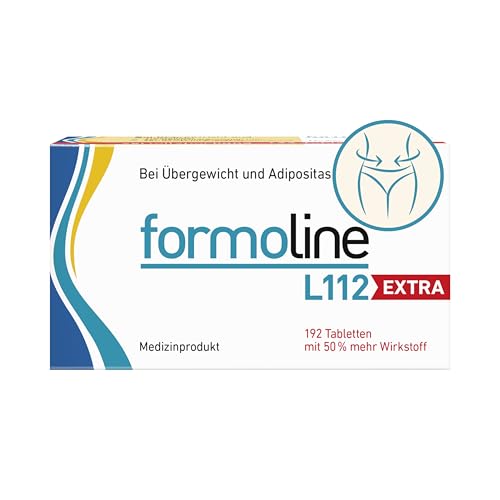 formoline L112 EXTRA: Medizinprodukt zum Gewichtsmanagement mit Wirk-Ballaststoff L112, Klinisch belegt, auf natürlicher Basis, Entwickelt in Deutschland, 192 Tabletten