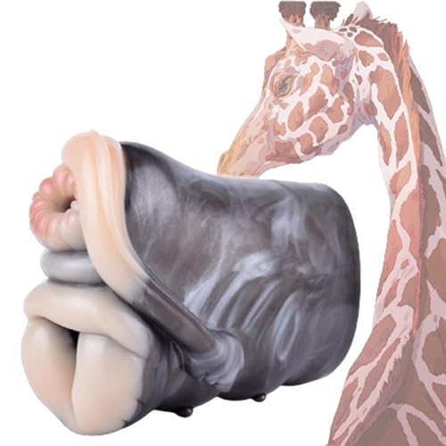 Seckoe Tier Masturbator Taschenmuschi Realistisch Groß Monster Realistische Masturbatoren mit Animal Vagina Analtunnel Pocket Pussy Sex Spielzeug für die Männer Taschen Muschi (G6190, Giraffe)