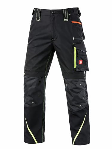 Engelbert Strauss 65511 Hose e.s.motion 2020, Qualitative Arbeitskleidung, Mehrfarbig (Schwarz/Gelb), 50