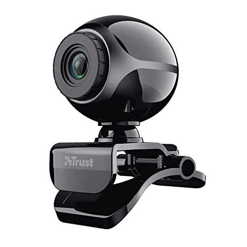 Trust 17003 Exis Webcam 300K mit Mikrofon, schwarz/silber