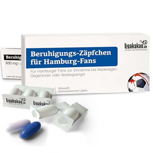 Hamburg Fanartikel BERUHIGUNGS-ZÄPFCHEN® für Hamburg Fans Geschenk Hamburg Männer Geschenke Fußball Verein Geburtstag Wichteln Weihnachten