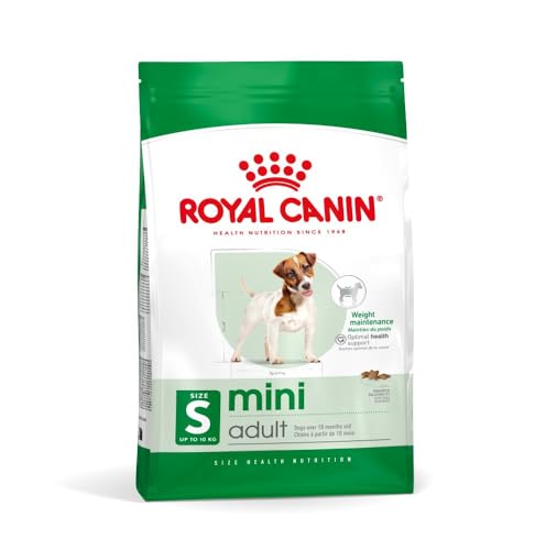 Royal Canin Mini Adult | 800 g | Alleinfuttermittel für Hunde kleiner Rassen | Omega -3 Fettsäuren für Haut und Fell | Abgestimmter Energiegehalt und angepasste Krokettengröße
