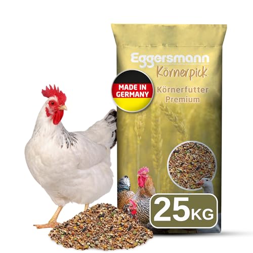 Eggersmann Körnerpick 25kg Premium Hühnerfutter - Körnerfutter Premium Geflügelfutter - Premium Körnermischung für Hühner Gänse und Enten aus natürlicher Herstellung