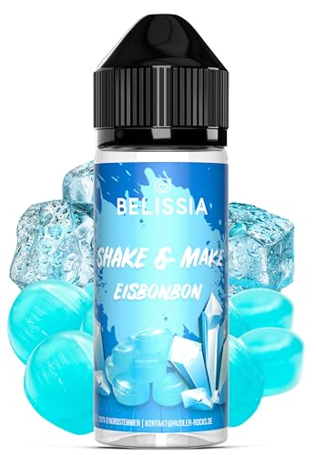 Belissia Shake and Make - Eisbonbon - Hochdosiertes Lebensmittel Aroma 10ml mit praktischer Schüttelflasche zum mischen. Für Lebensmittel, Kochen, Backen, Hobby, Raumerfrischung uvm.