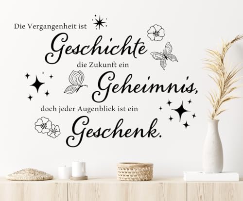 HPNIUB Wandtattoo Sprüche Geschenk Wandaufkleber Wohnzimmer Wandsticker Wanddeko für Schlafzimmer Wohnzimmer Wandtattoo Schlafzimmer Erwachsene