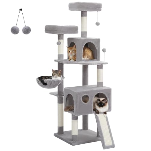 PETEPELA Großer Katzenbaum Kratzbaum163cm (grau)